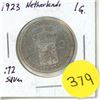 Image 1 : 1923 Netherlands Silver 1 Gulden