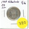 Image 1 : 1930 Netherlands Silver One Half Gulden