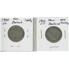 Image 2 : Lot of Two 1933 New Zealand Silver One Shilling Coins
