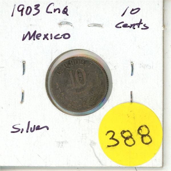 1903 Cn Mexico Silver 10 Centavos