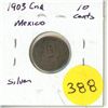 Image 1 : 1903 Cn Mexico Silver 10 Centavos