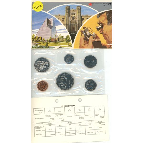 1980 Canada UNC Year Set