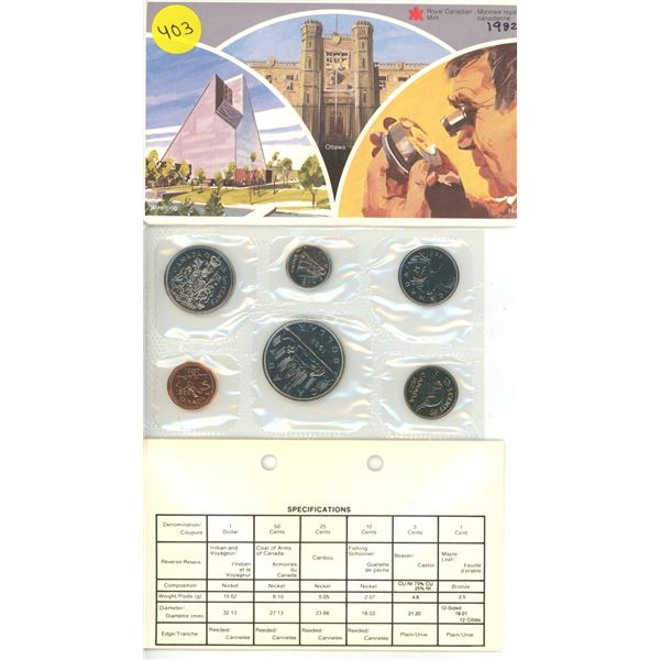 1982 Canada UNC Year Set