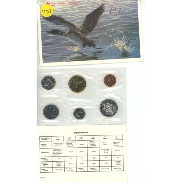 1990 Canada UNC Year Set