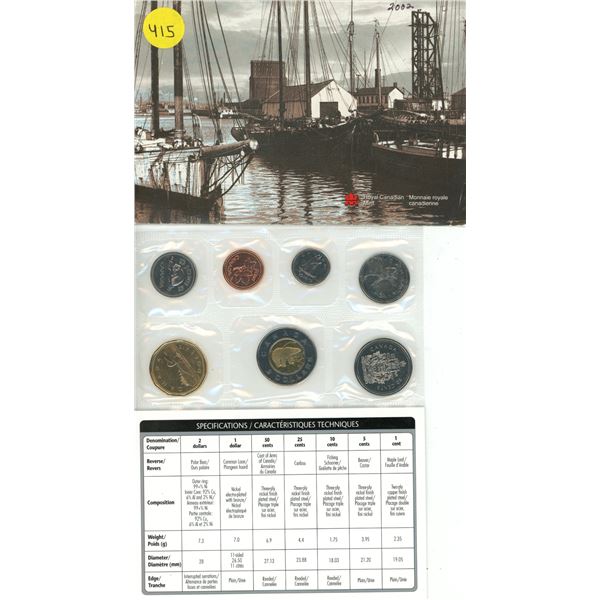 2002 Canada UNC Year Set