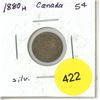 Image 1 : 1880H Canada Silver 5¢