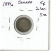 Image 2 : 1881H Canada Silver 5¢