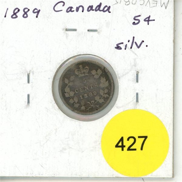 1889 Canada Silver 5¢