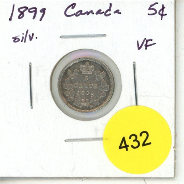 1899 Canada Silver 5¢