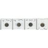 Image 2 : Lot of 4 Canada Silver 5¢:  1905 - 1908