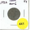 Image 1 : 1926 Near 6 Canada 5¢