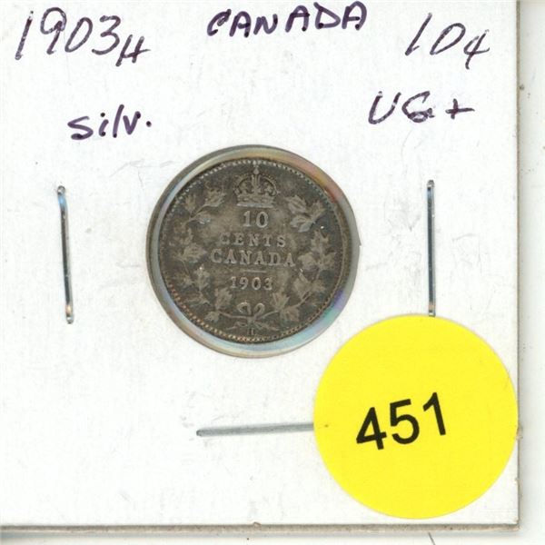 1903H Canada Silver 10¢