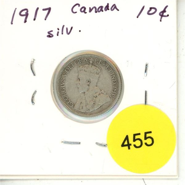 1917 Canada Silver 10¢