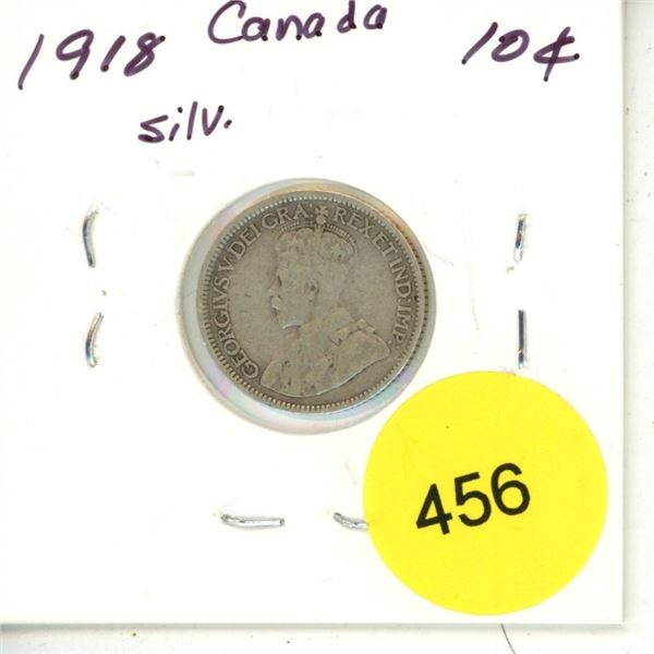 1918 Canada Silver 10¢