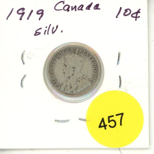 1919 Canada Silver 10¢