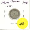 Image 1 : 1919 Canada Silver 10¢