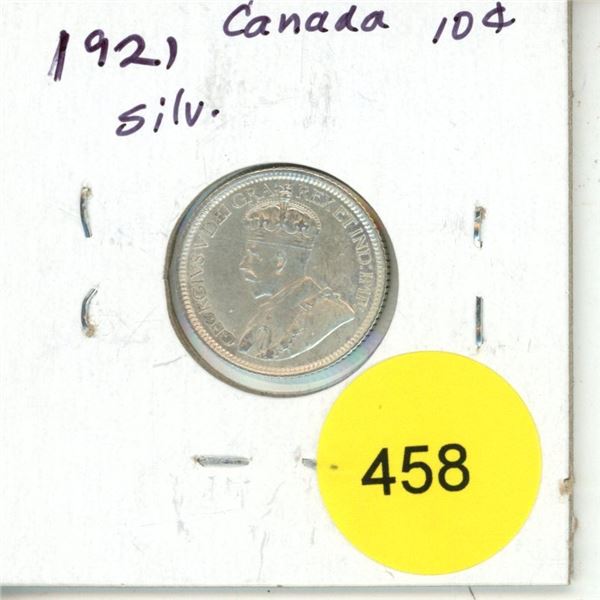 1921 Canada Silver 10¢
