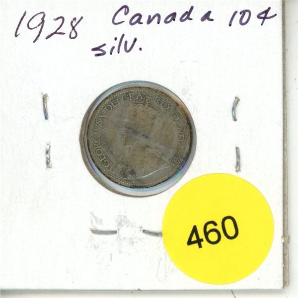 1928 Canada Silver 10¢
