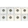 Image 2 : Lot of 8 Canada Silver 10¢:  1928 (x2), 1929, 1931 (x2), 1936 (x3)