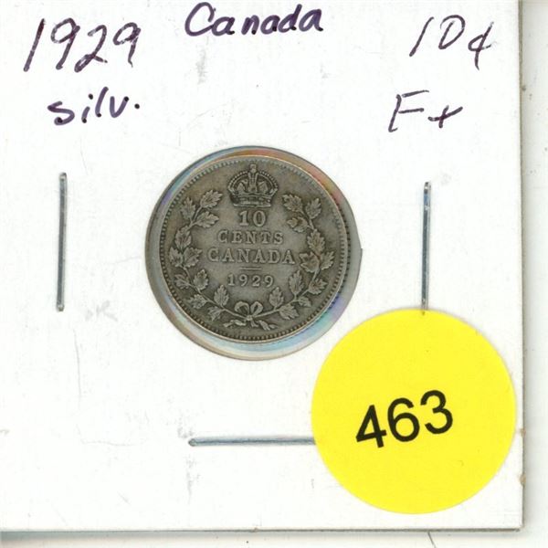 1929 Canada Silver 10¢