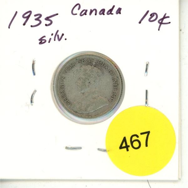 1935 Canada Silver 10¢