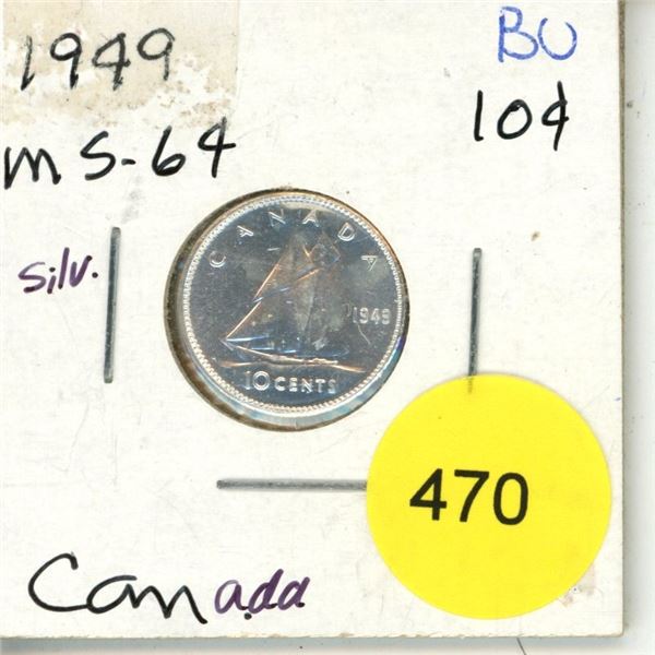 1949 Canada Silver 10¢