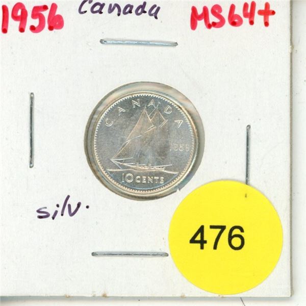 1956 Canada Silver 10¢