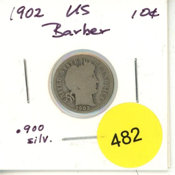 1902 USA Silver 10¢