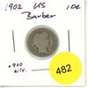Image 1 : 1902 USA Silver 10¢