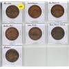 Image 1 : Lot of 7 Bronze Canadian Provinces Medallions