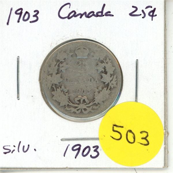 1903 Canada Silver 25¢
