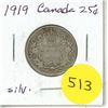 Image 1 : 1919 Canada Silver 25¢