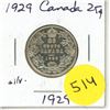 Image 1 : 1929 Canada Silver 25¢