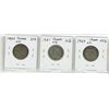 Image 2 : Lot of 3  Canada Silver 25¢:  1929, 1931, 1934