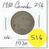 Image 1 : 1930 Canada Silver 25¢