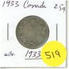 Image 1 : 1933 Canada Silver 25¢