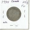 Image 2 : 1934 Canada Silver 25¢