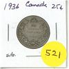 Image 1 : 1936 Canada Silver 25¢