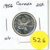 Image 1 : 1956 Canada Silver 25¢