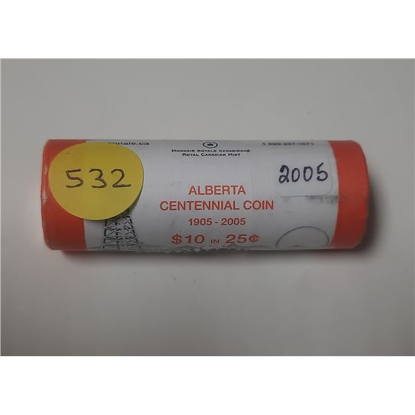 2005 Mint Roll Canada (Alberta Centennial) 25¢