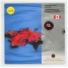 Image 1 : 2008 Canada UNC Coin Set with Colored Flag 25¢