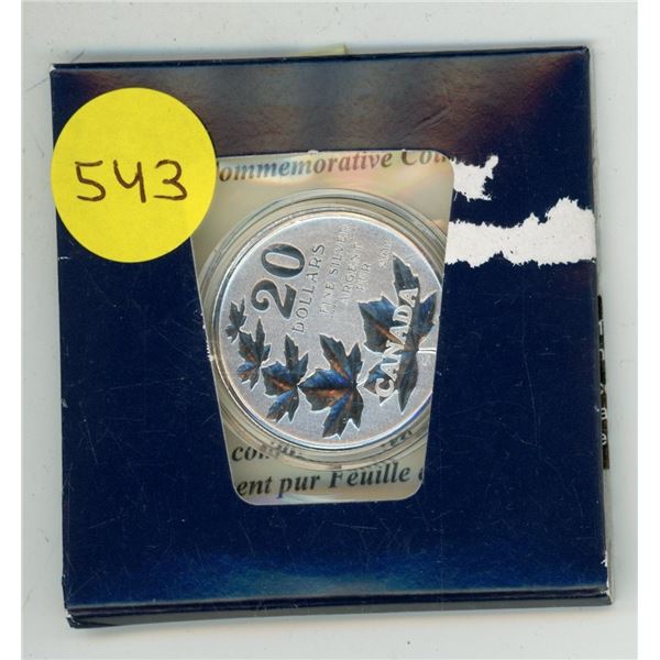 2011 Canada Fine Silver $20 for $20 Coin (Maple Leaves)