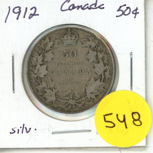 1912 Canada Silver 50¢