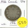 Image 1 : 1916 Canada Silver 50¢