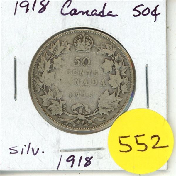 1918 Canada Silver 50¢