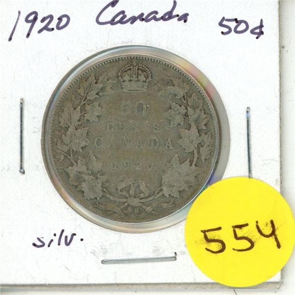 1920 Canada Silver 50¢