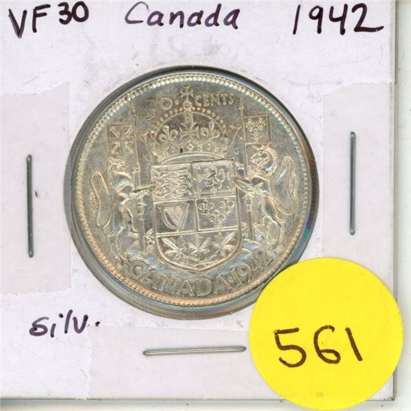 1942 Canada Silver 50¢