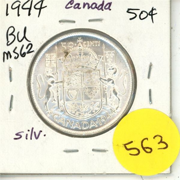 1944 Canada Silver 50¢