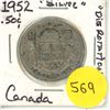 Image 1 : 1952 Die Rotation Canada Silver 50¢
