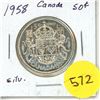 Image 1 : 1958 Canada Silver 50¢